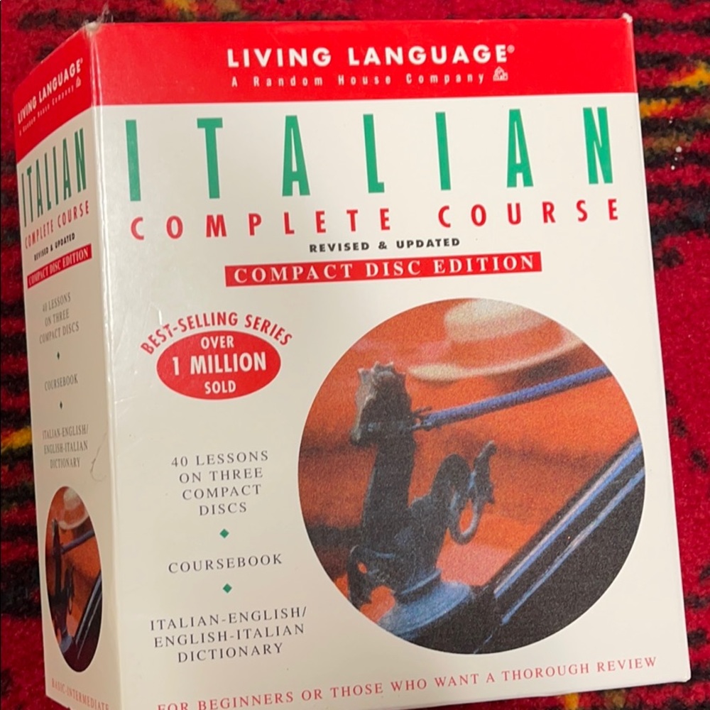 Never opened!  Learn Italian!
